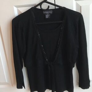 Elementz Elegant Black Knit Top